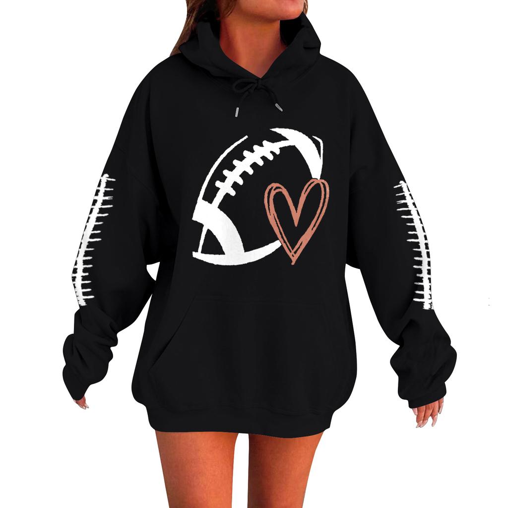 Womens Hoodies Oversized Sweatshirts Long Sleeve Casual Pullover Hooded Sweatshirt Tops