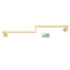 Elegant Gold Wall Mounted Clothes Rack, Modern Floating Shelf for Clothing Display & Organization, Iron Construction Holds 30kg