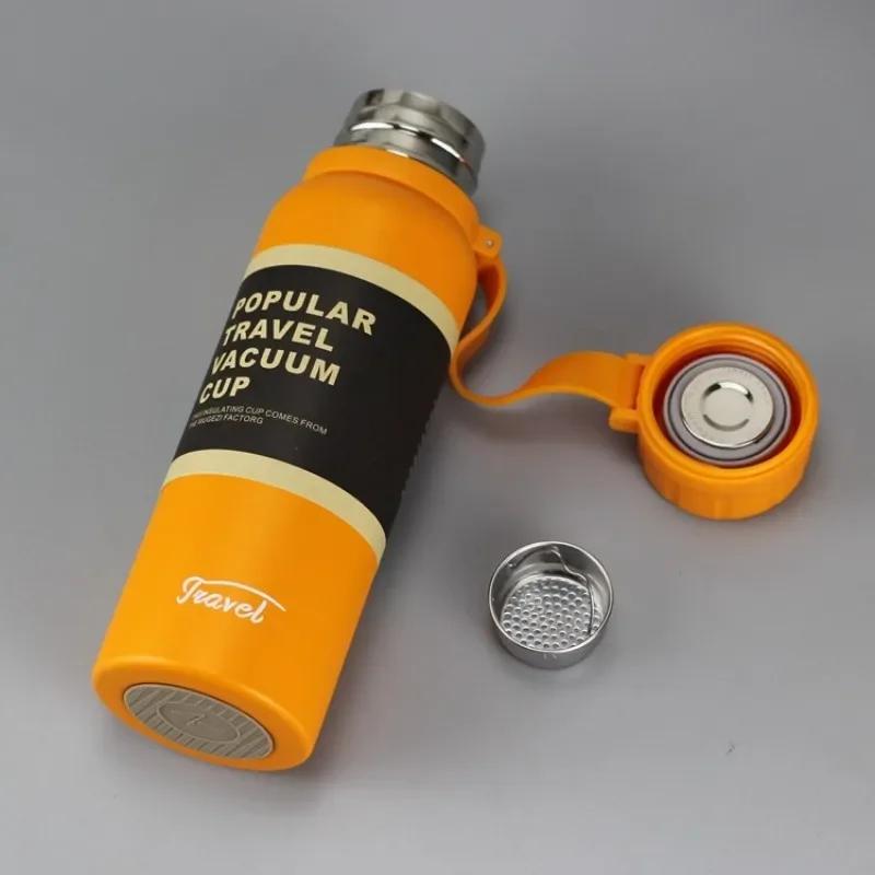 650ML 850ML 1100ML Thermos dublu din oțel inoxidabil Sport Balon vidat alpinism în aer liber Fitness Sticla termică ceai cu izolație