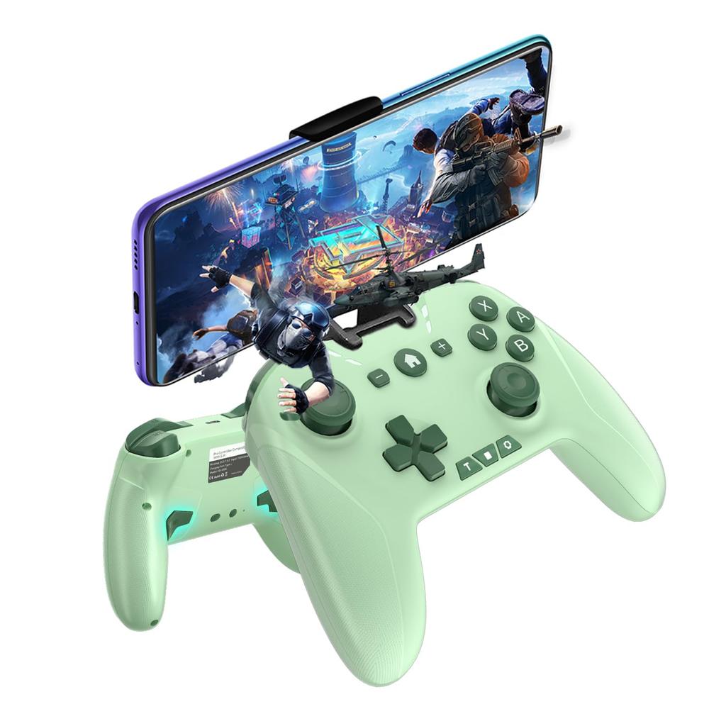 Wireless Controller Gamepad Compatible with Back Gyro Macro Dual MFI Compatible with Switch Various Fast Durable Includes Smartphone Green