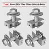 Car Front Skid Plate Filter 4 Nuts & Bolts Fit for Ford Expedition F150 4034A