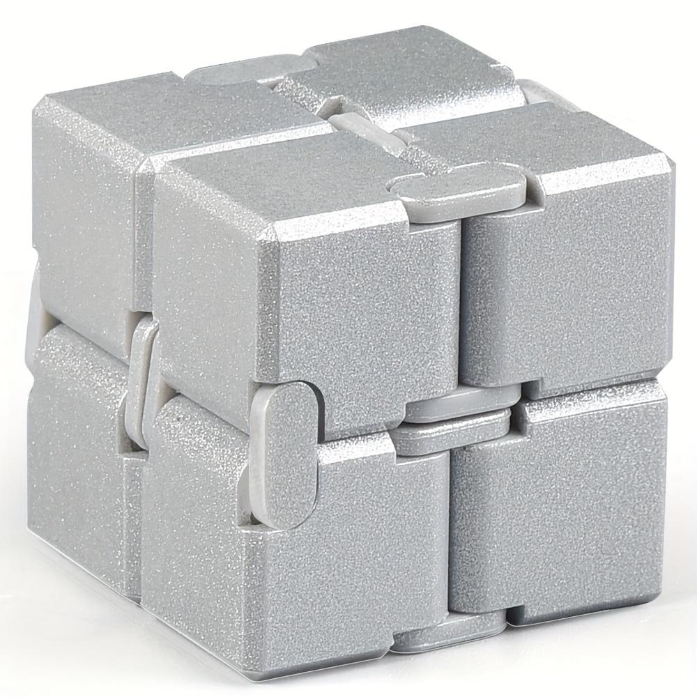 

Infinity Cube Sensory Fidget Toy, EDC Fidgeting Game for Kids and Adults, Cool Mini Gadget Best for Stress and Anxiety Relief светло-серый