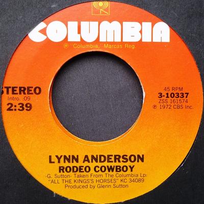 7inch Record LYNN ANDERSON - Rodeo Cowboy / Dixieland, You Will  310337 COLUMBIA 1976 US Country/Folk Used