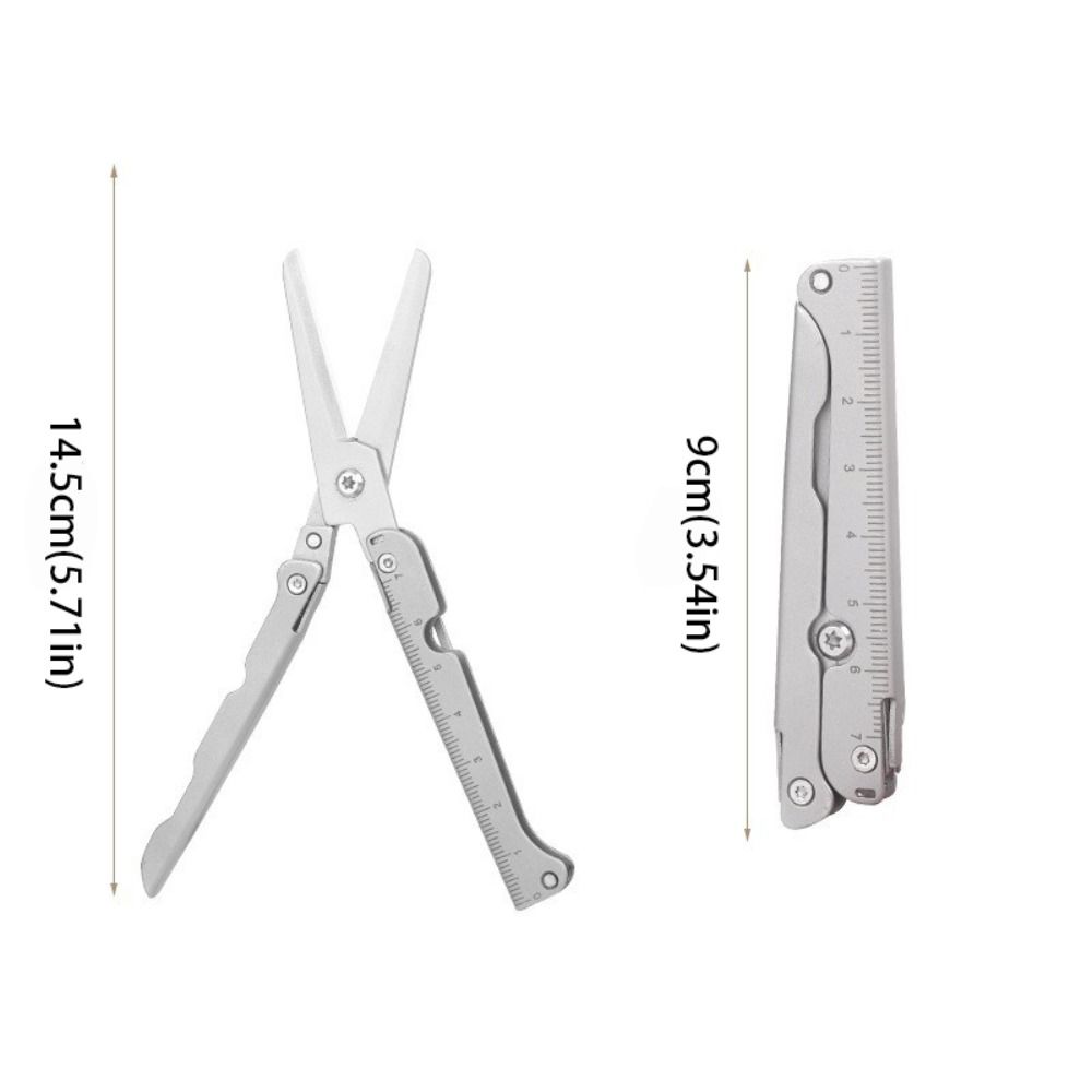 Anti-rust Folding Mini Scissors Stainless Steel Outdoor Scissors Equipment Small Scissors  Gadget