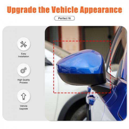 Carbon Fiber ABS Car Side Rear Mirror Trim Cover For Honda Civic -2024