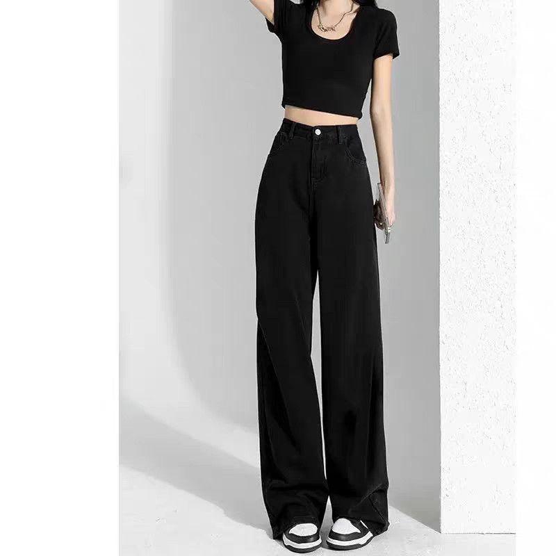 

Women s High-Waist Plus Size Velvet Flare Jeans - Winter Slim Fit Retro Style XL (115-125 lbs)