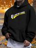 Lässiger Kapuzenpullover mit Print und Fleece-Futter - Warmer Winterpullover mit "NEW HOLLAND" Design