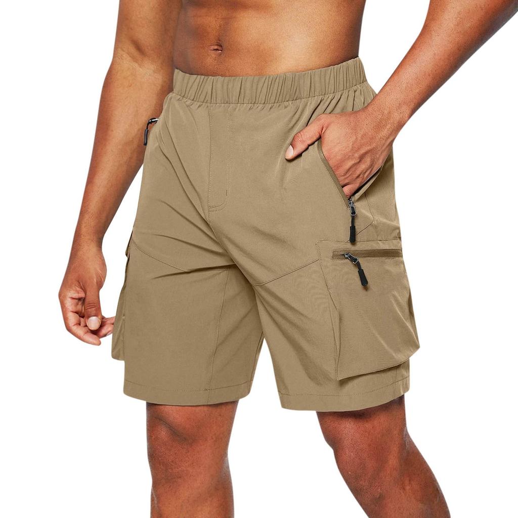 Workwear Shorts Oversized New Zippered Shorts Multi-pocket Men's Shorts