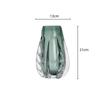 Grüne Glasvase Transparente Dicke Kristallvase Blumenarrangement Zubehör Terrarium Blumentopf Heimdeko Zubehör