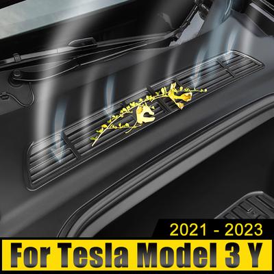 Für Tesla Modell 3 Y 2022 2023 2024 Auto Lufteinlass Schützen Abdeckung Intake Motor Raum Schützen Patch Filter Bildschirm isolation