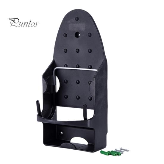 Wall Mount Electric Iron Hanger with Dual Hooks Heavy Duty Universal Laundry Room Multi-functional Iron Ironing Board Holder Organizer Storage Rack