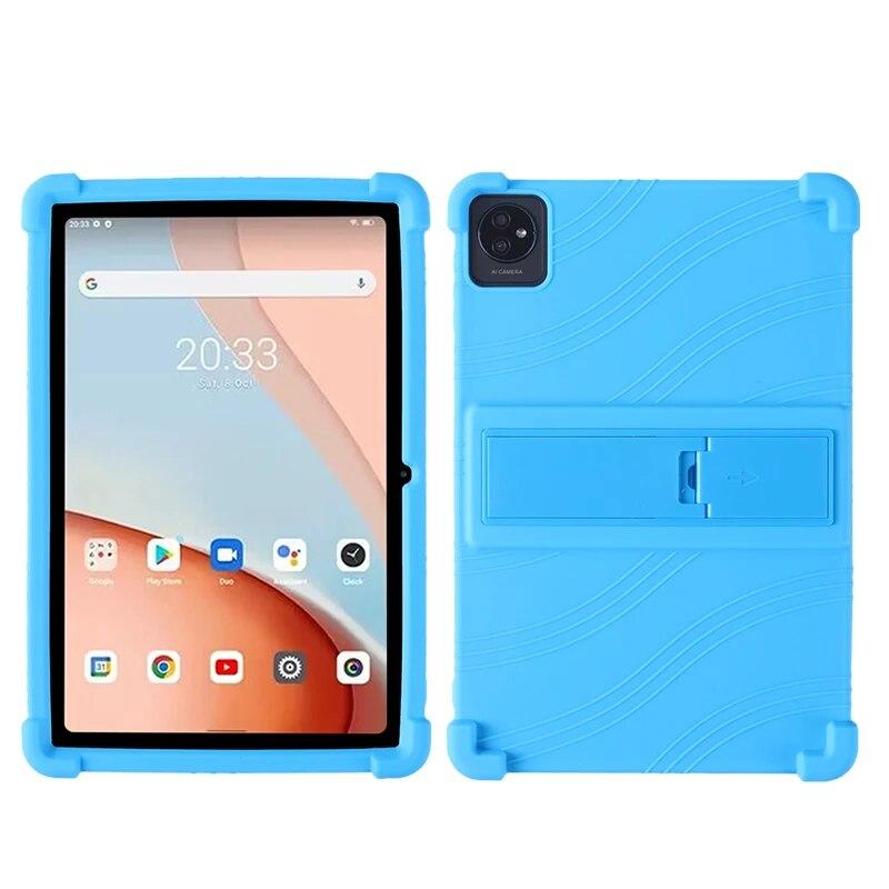 

4 утолщенных Cornors Kids Safety Funda для Blackview Tab A7 Kids 2023 10,1 Ударопрочный силиконовый чехол для планшета ПК с подставкой Tab A7 Kids 2023