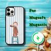 Curious G-George Monkey Phone Case For iPhone 17,16,15,14,13,12,11,Pro,Max,Plus,Mini,SE4,E Magnetic Magsafe Wireless Charging