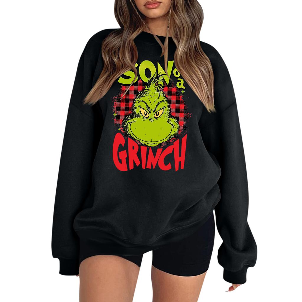 Women's Colorblock Sweatshirt Long Sleeve Round Neck Casual Comfortable Loose Lightweight Women's Sweatshirtt