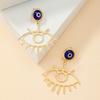 Devil's Eye Earrings: Trendy, Exaggerated Eye Design for Women