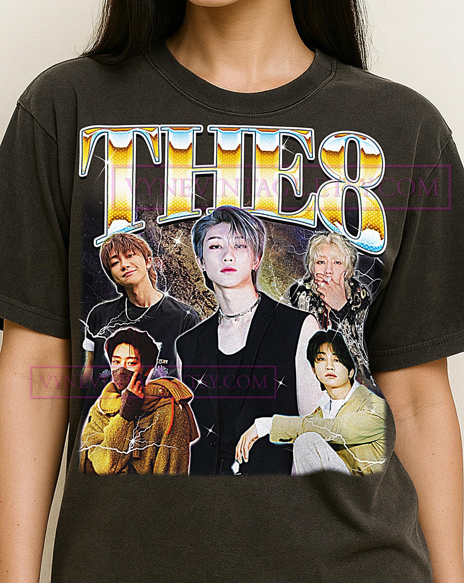 The8 Bootleg Shirt, Vintage Kpop Idol Performer Dancer Seventeen Tee, 90s Retro Throwback T-shirt, The8 Sweater 2XL