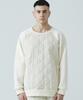 ZAKOPANE Geometric Quilted Sweatshirt Ivory