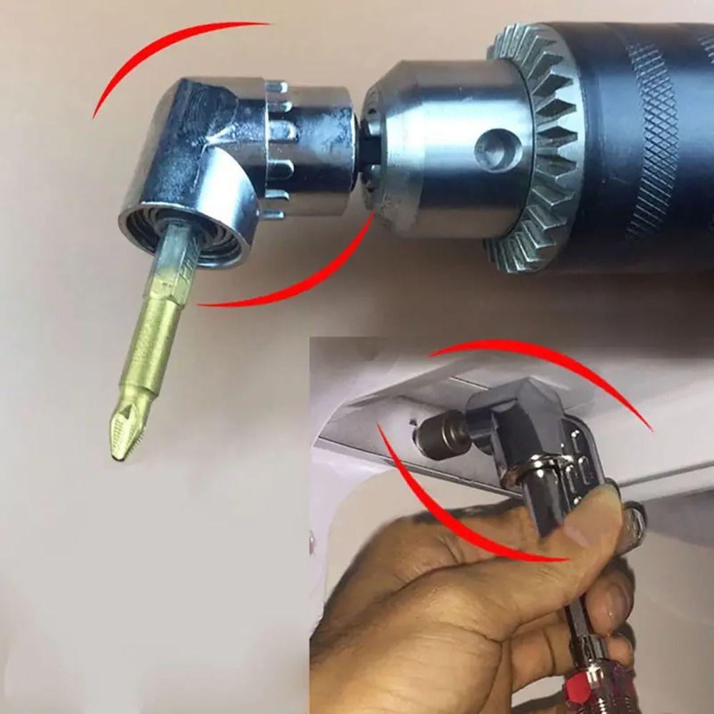 1Pcs Holder Adaptor Right Angle Drill Bit 1/4 Hex Shank Screw Driver Tool Screwdriver Socket