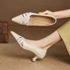 Fashion New Spring/autumn Genuine Leather Women Shoes Pointed Toe Shoes for Women Fashion Hollow Out High Heels Handmade Women Pumps