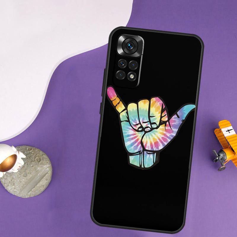 Surfer Surf Hang Loose Shaka Case For Xiaomi Redmi Note 14 13 Pro 12 9 10 11 Pro 10S 11S 12S Redmi 14C 13C 10C 12C Cover