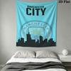 Historic MCFC WinsWall Hanging Printed Fabric Blanket Decorative Tapestries for Bedroom Living Room Home Decor