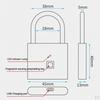 Door Luggage Case Fingerprint Padlock Doors Biometric Lock