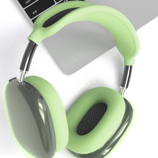 Kopfhörerhülle für AirPods Max Vollständige Schutzhülle Weiche Silikonhülle Kratzfest & Schweißbeständig Präzise Aussparungen Ohrpolster Kopfbügel Schutz