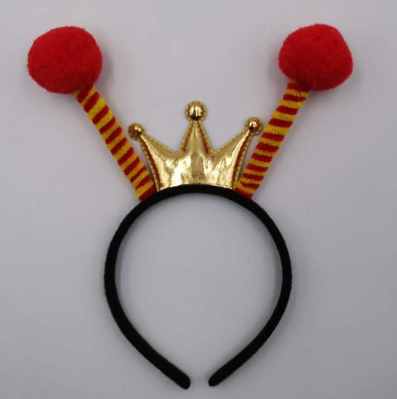 Bee Headband with Fluffy Ball Antennae for Kids & Adults