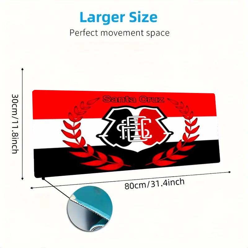 Santa Cruz Color Mouse Pad Large Gaming Table Cushion Non-slip Laptop Tablet Big Mousepad XXL Mat Mini PC Playmat With Lock edge