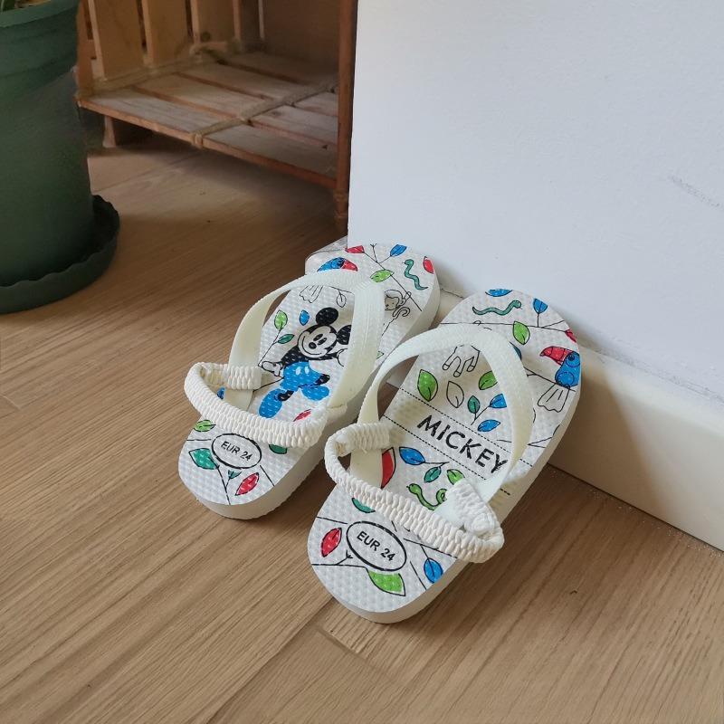 Anti-slip Cartoon Boys  Shoes, P Slippers, Breathable Girls  Beach Shoes 23 бежевый