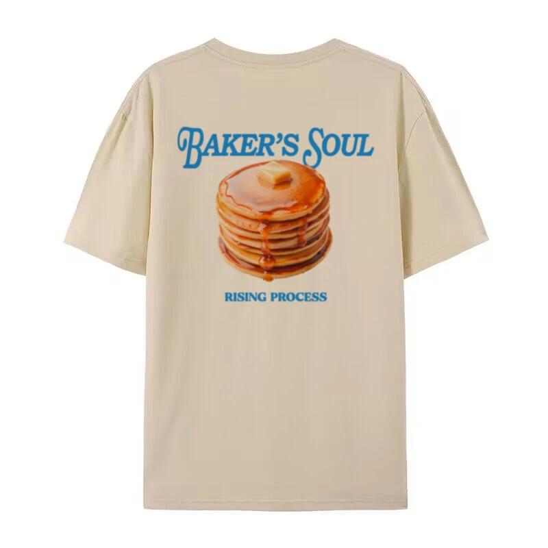 

Pancake Printed Streetwear TShirts Oversized Egirl Grunge Y2k Aesthetic Tops Cute Retro Foodie Tee Shirt Women Fashion Clothing 4XL