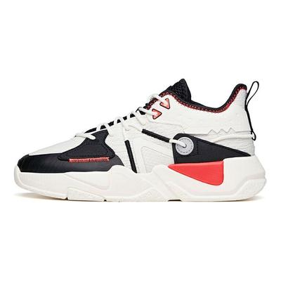 Lifestyle Series Reject Mediocrity Spliced Casual Low-Top Sneakers Men Sneakers Black White Red 112138084-2