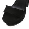 Gdgydh Women's Stiletto High Heel Sandals Platform Open Toe Ankle Strap Dress Shoes for Women Bride Ladies Wedding Faux Suede