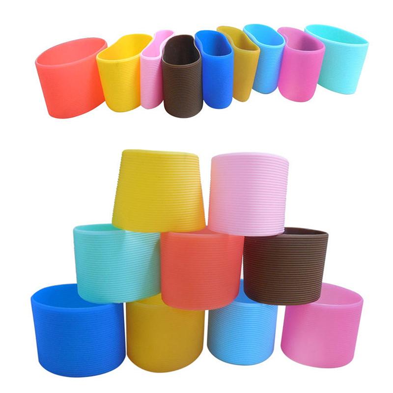 Silikonový protiopařovací protiskluzový kryt na kávový šálek Univerzální kónický závitový návlek na šálek Hrnček Keramický Skleněný kryt na šálek