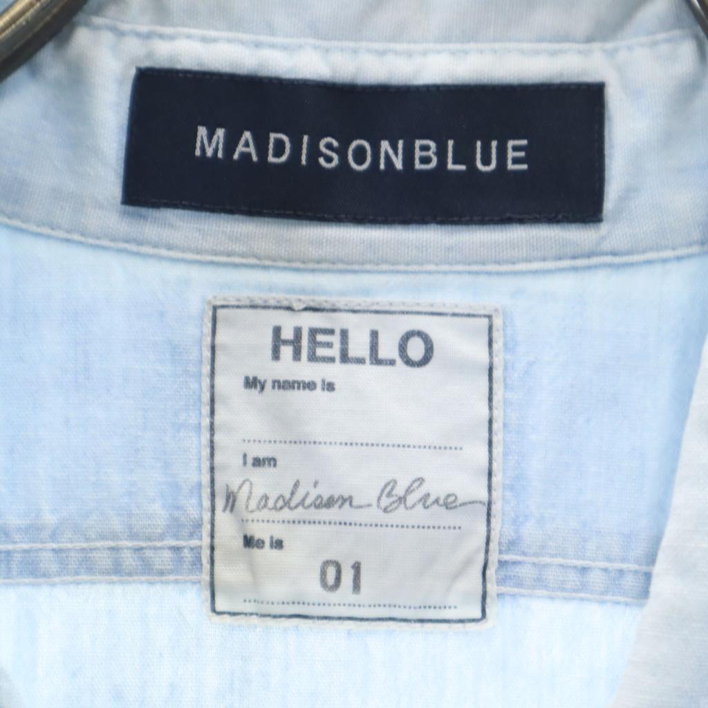 MADISON BLUE made in Japan Long sleeve Cotton shirt 1 blue Men's Used