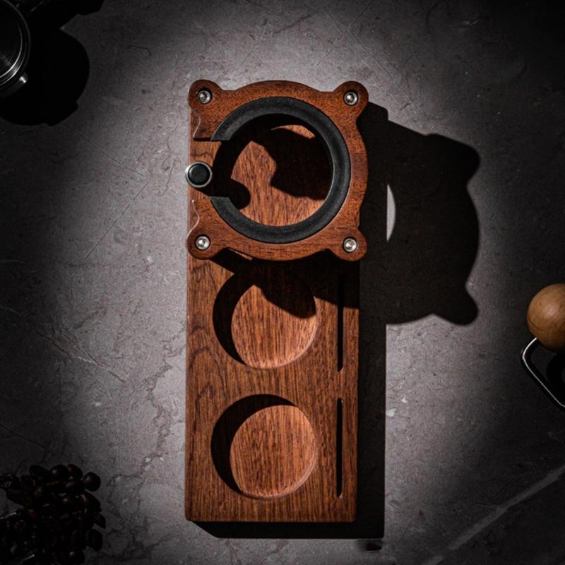 Praktický organizér na kávovar Stanice na pěchovadlo kávy Multifunkční pěchovací stanice Základna na kávu Nástroj na přípravu kávy