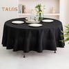 8 Pcs Thickened Table Cover Simple Style Pure Color Round Shape Anti-Slip Easy Care Stain-proof Waterproof Table Protection Banquets Party Decoration