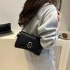 Classic Women's Crossbody Shoulder Bags 2025 Summer Autumn Textured PU Leather Small Square Bag Lady Daily Commuter Satchel Handbags