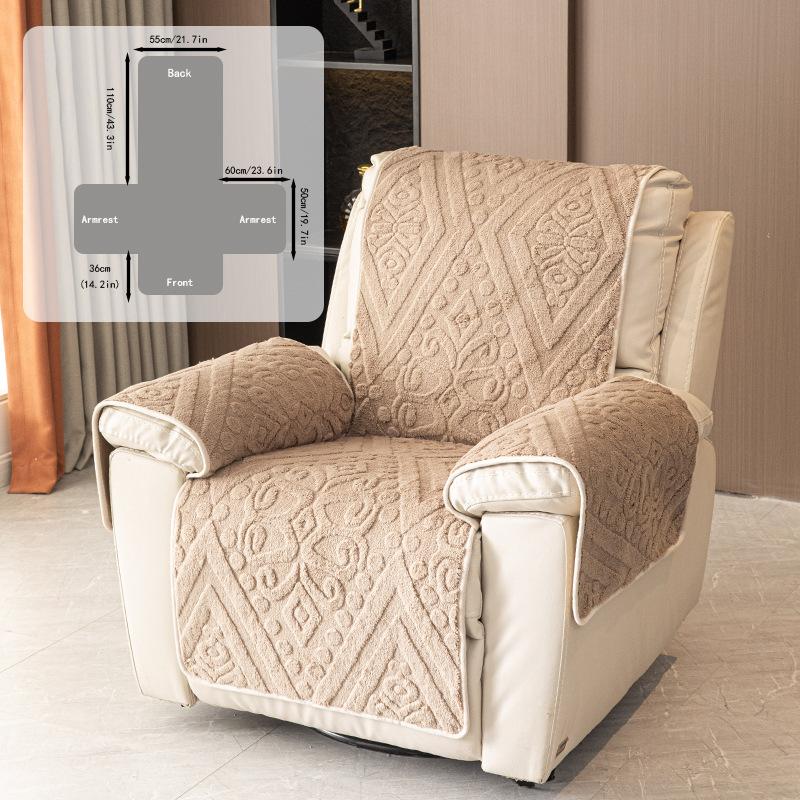 Luxury Comfortable Cotton Velvet Multifunctional Sofa Cushion Anti Slip Electric Recliner Mat Massage Chair, Sofa Cushion, Autumn and Winter Warm