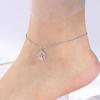 Women Lotus Flower Anklet Stainless Steel Bohemian Pendant Leg Foot Ankle Bracelet Beach Accessories Jewelry
