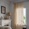 Home Curtain Cream Translucent Vintage Hollow Crochet Stitching French Window Fabric Window Screen Finished Decorative Curtain