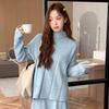 DIMANAF 2024 Winter Autumn Women Solid Sweaters Knitting Basic Fashion O-Neck Style  Loose Pullover Sweater