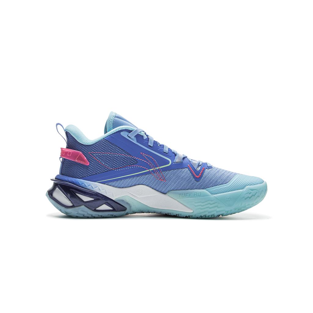 Li Ning Comfortable Simple Versatile Kids Basketball Shoes Kids Sneakers Palace-Blue Sky-Blue YKBV006-7