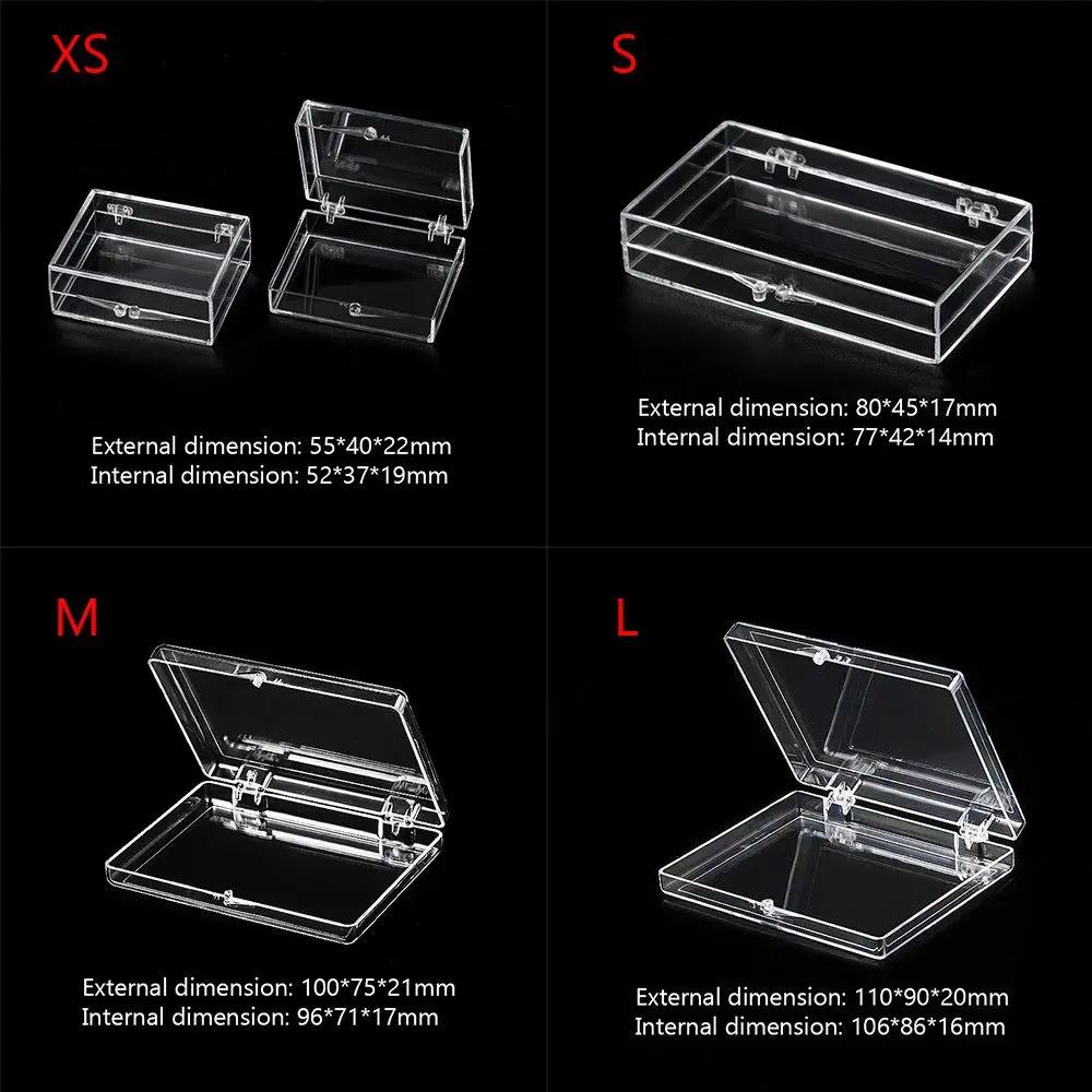 Postcard Badge Commemorative Coin Display Storage Box Transparent Box Lid Jewelry Manicure