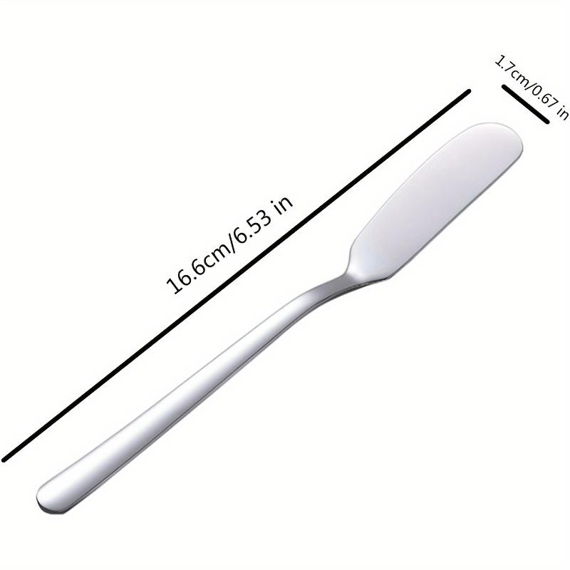 2/6Pcs Stainless Steel Butter Knife, Breakfast Knife, Sandwich Spreader Knife, Cheese Spatula, Kitchen Butter Spatula