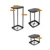 Folding Trash Rack with Lid Foldable Bag Holder Adjustable Height Portable Waste