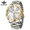 OUPINKE 3315 Automatic Men's Watches Elegant Fashion Rhombus Mirror Original Luxury Business Mechanical Wrist Watches for Man