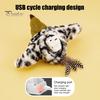 Realistic Chirping Bird Cat Toy Flapping Rechargeable Chasing Interactive Play Plush Flying for Indoor Cats Active Exercise Hunting Instincts