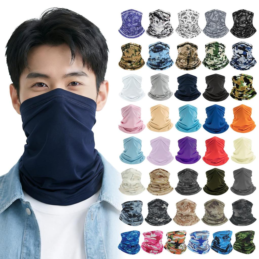[Soraame] [Cool Feeling/UV Protection/Solid] Motorcycle Face Mask for Summer UV