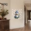 Moisture Proof Wall Decor for Classroom Christmas Santa Claus/Snowman Static Glass Stickers Removable Windows Clings PVC Waterproof Stickers Kitchen